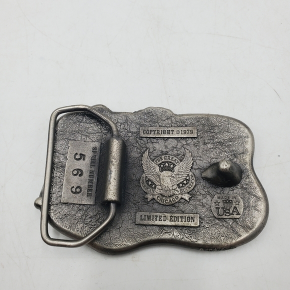 Vintage 1979 The Great American belt buckle Company Serial no. 569 Sail Boats - Picture 4 of 9
